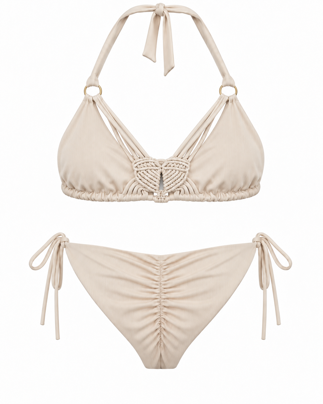 Sandstone Macramé Bikini Set