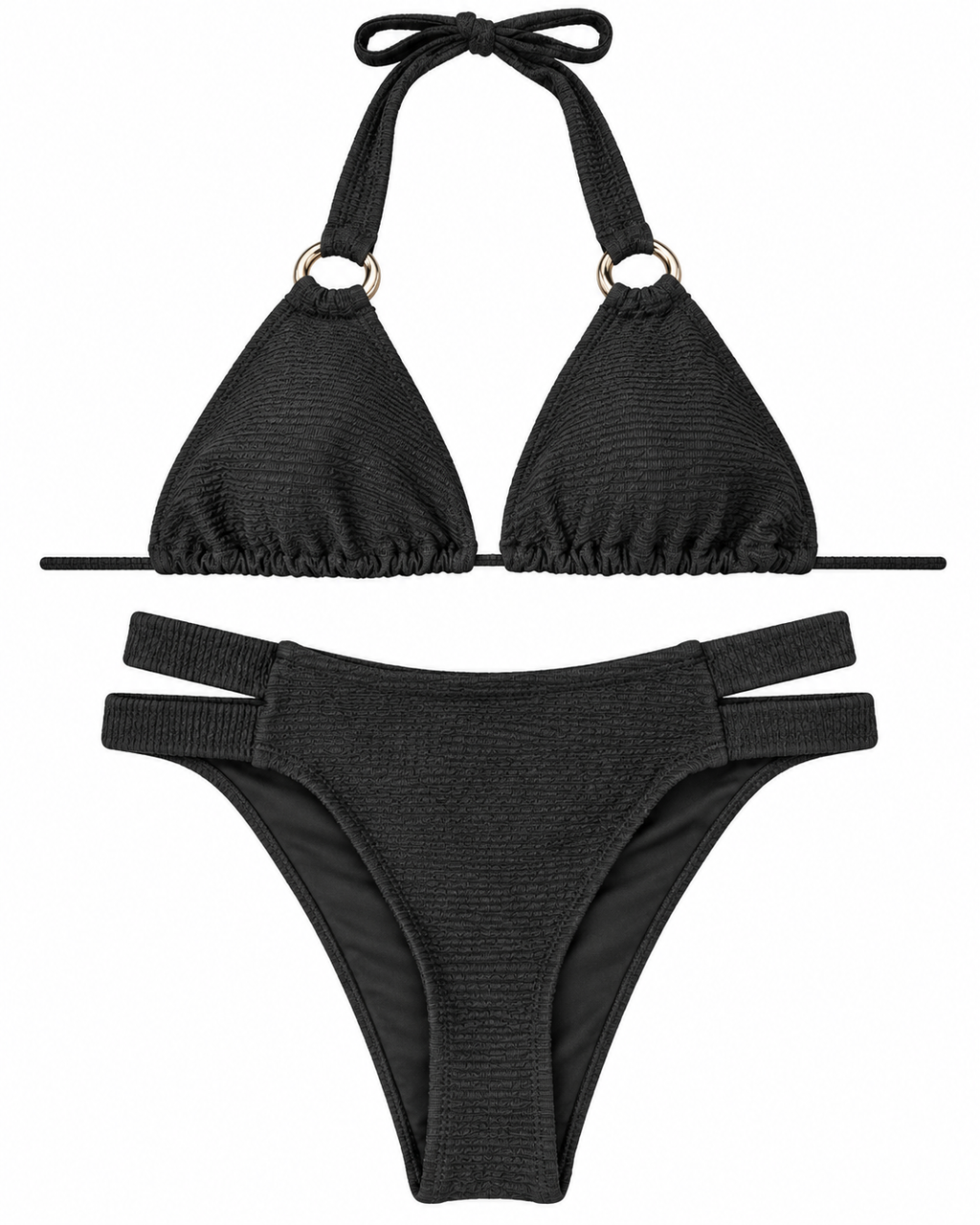 Noir Triangle Bikini Set