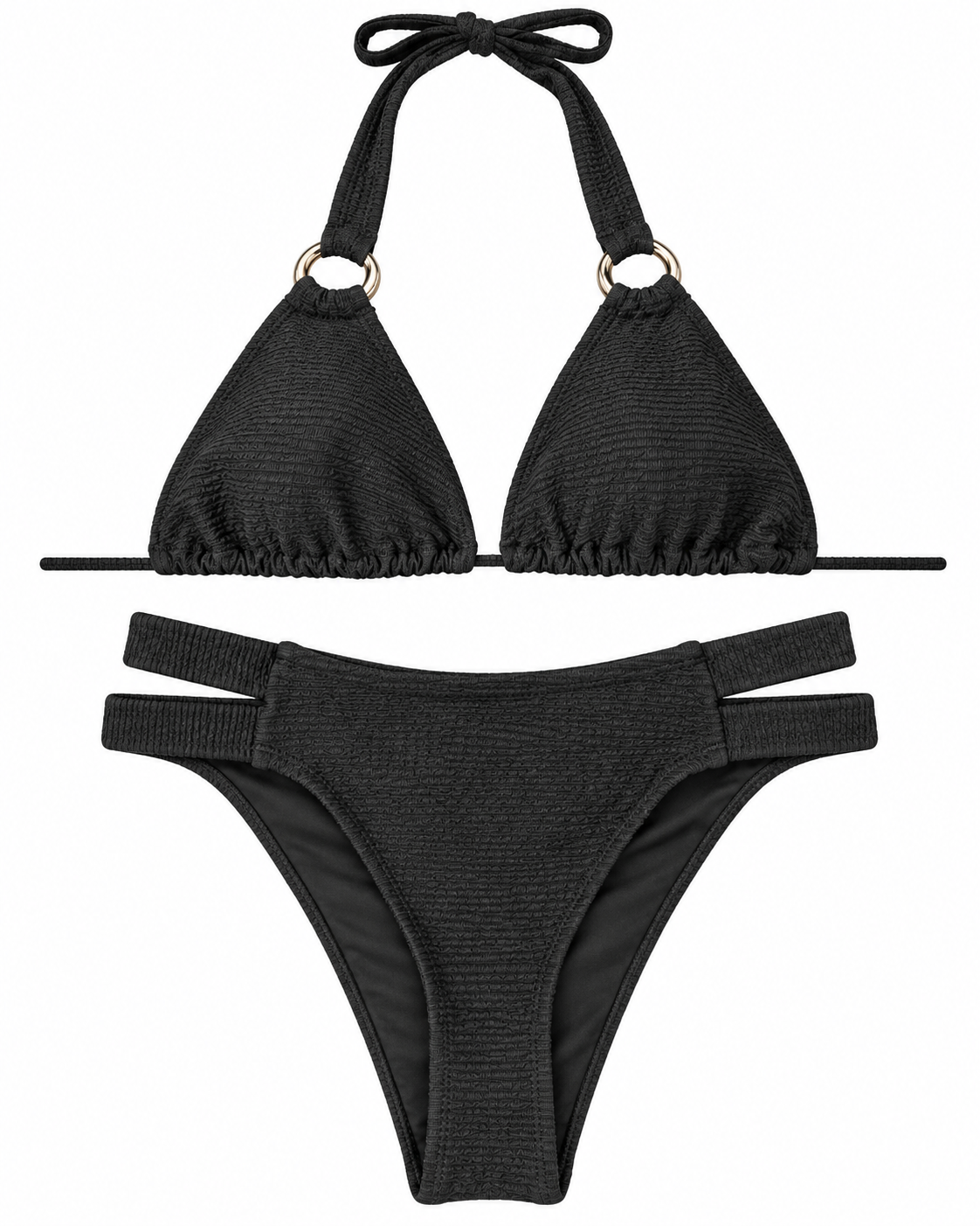 Noir Triangle Bikini Set