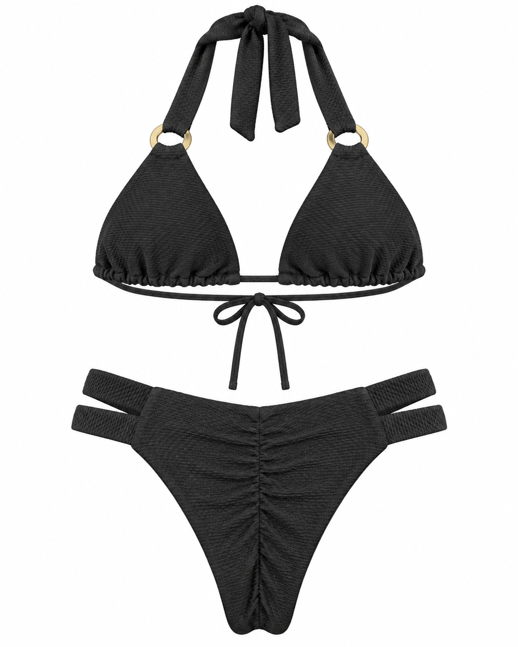 Noir Triangle Bikini Set