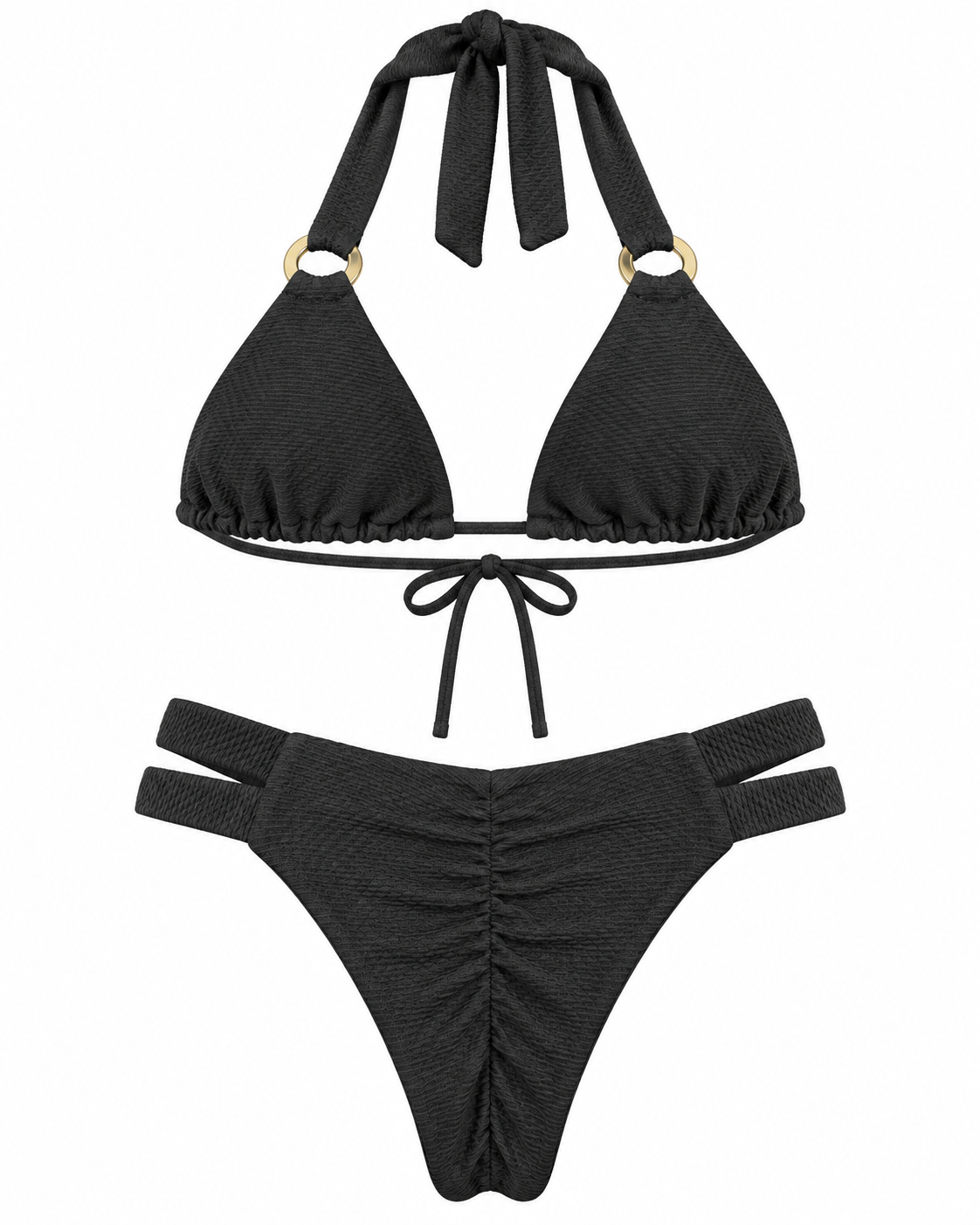 Noir Triangle Bikini Set