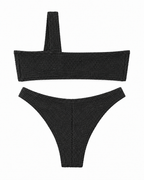 Noir One-Shoulder Ring Bikini Set