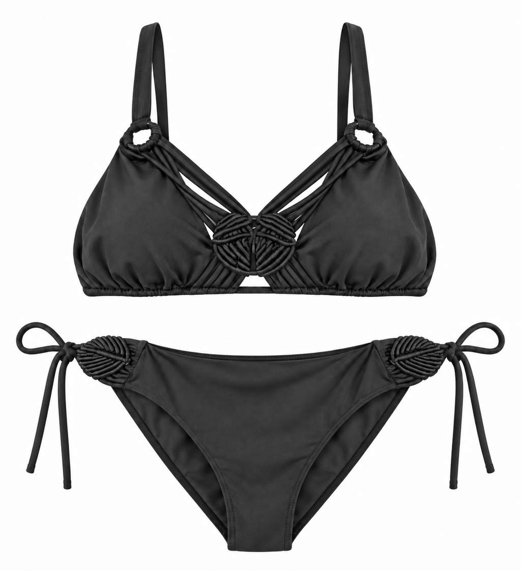 Noir Sol Macramé Bikini Set