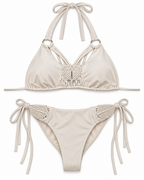 Sandstone Macramé Bikini Set