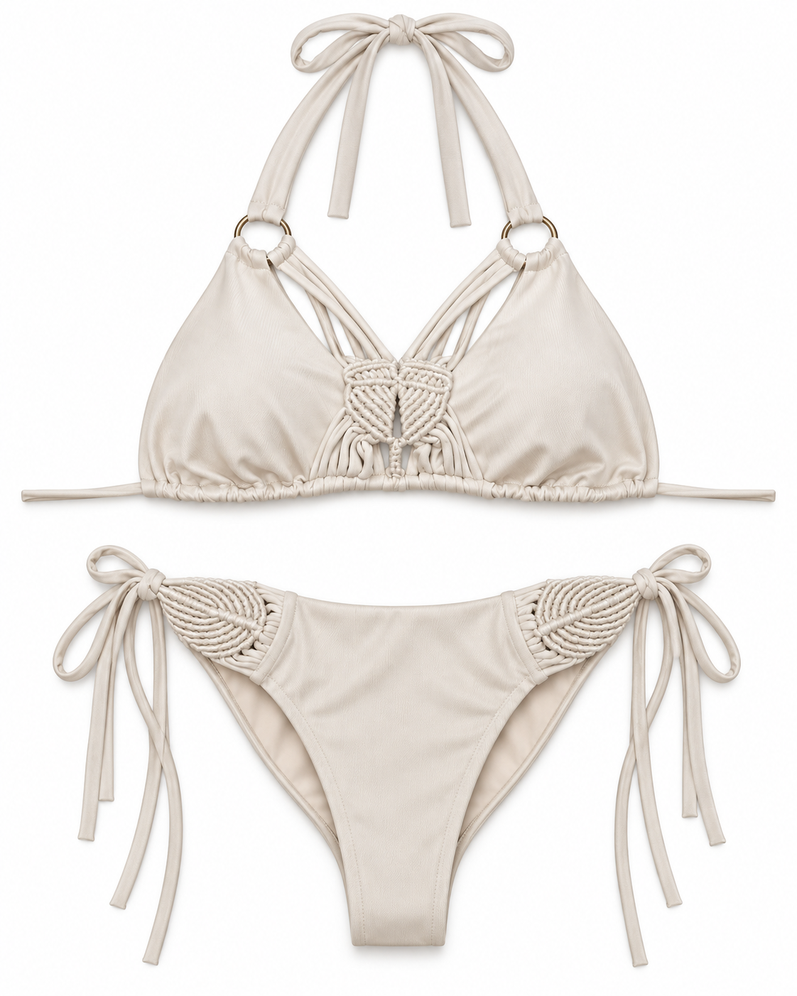 Sandstone Macramé Bikini Set