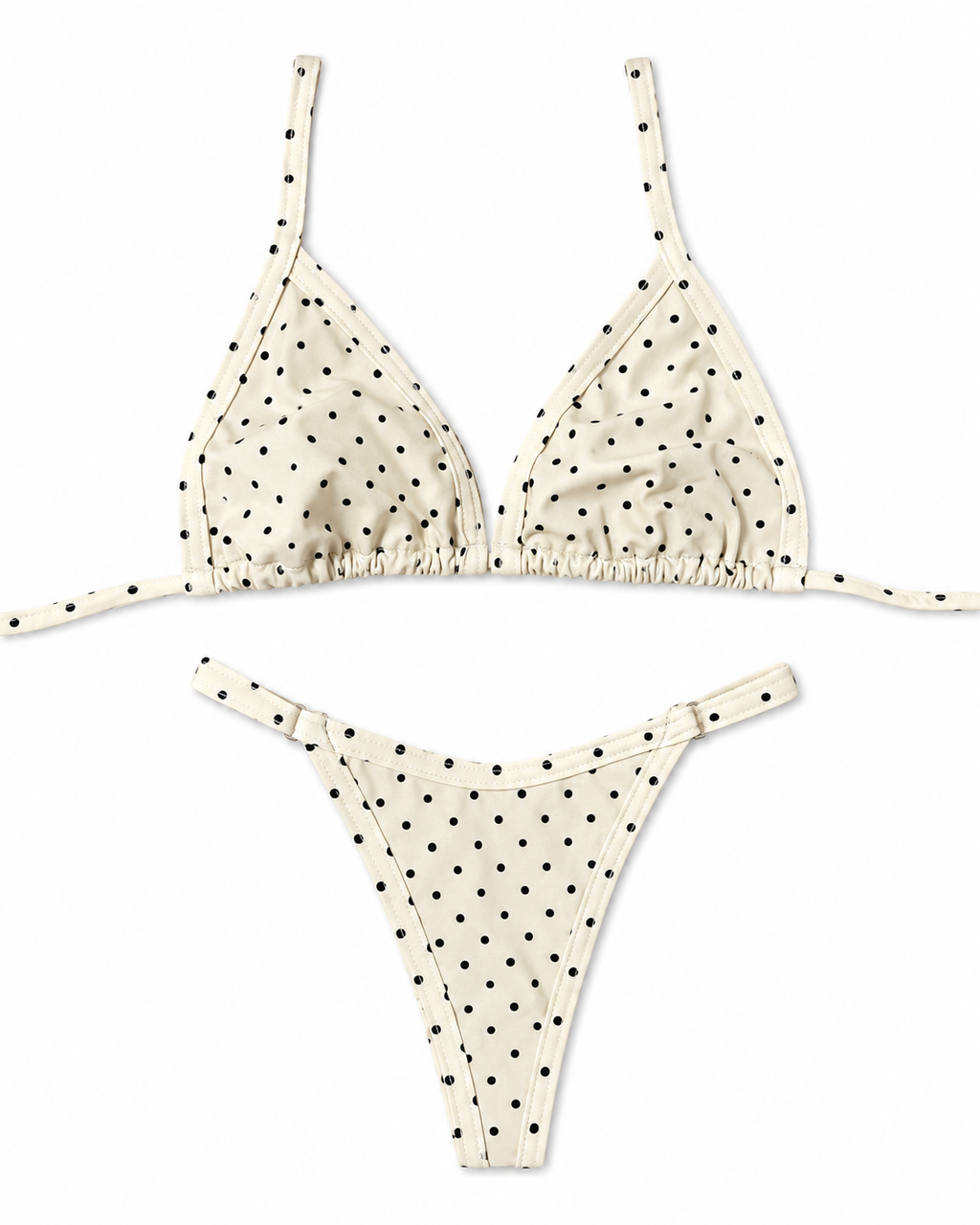 Polka Dot Triangle Bikini Set