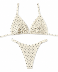 Polka Dot Triangle Bikini Set