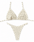 Polka Dot Triangle Bikini Set