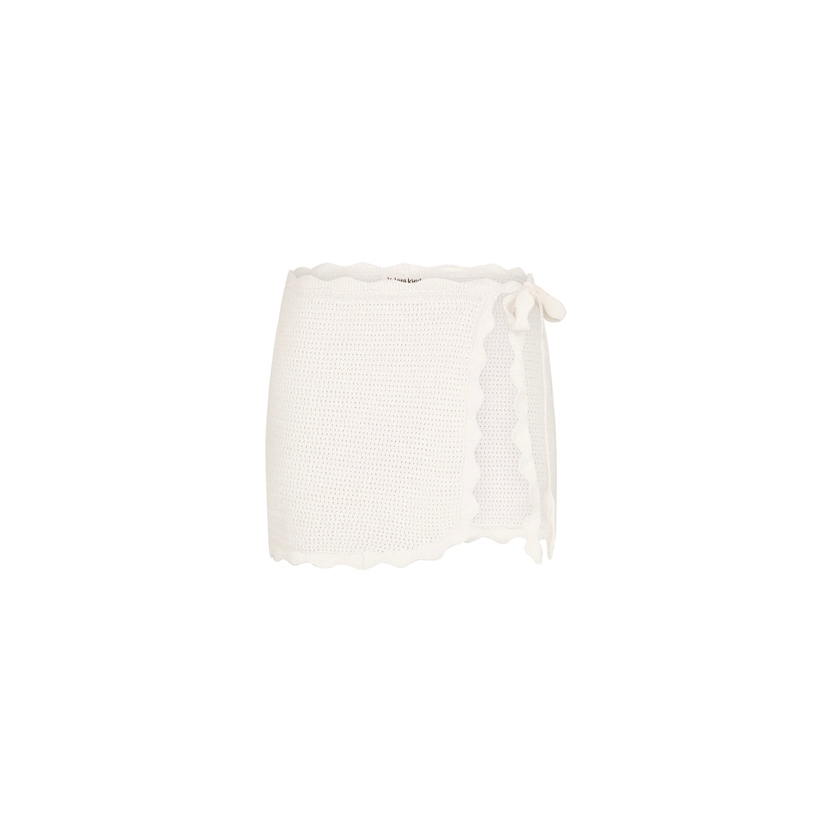 Scalloped Edge Knit Sarong