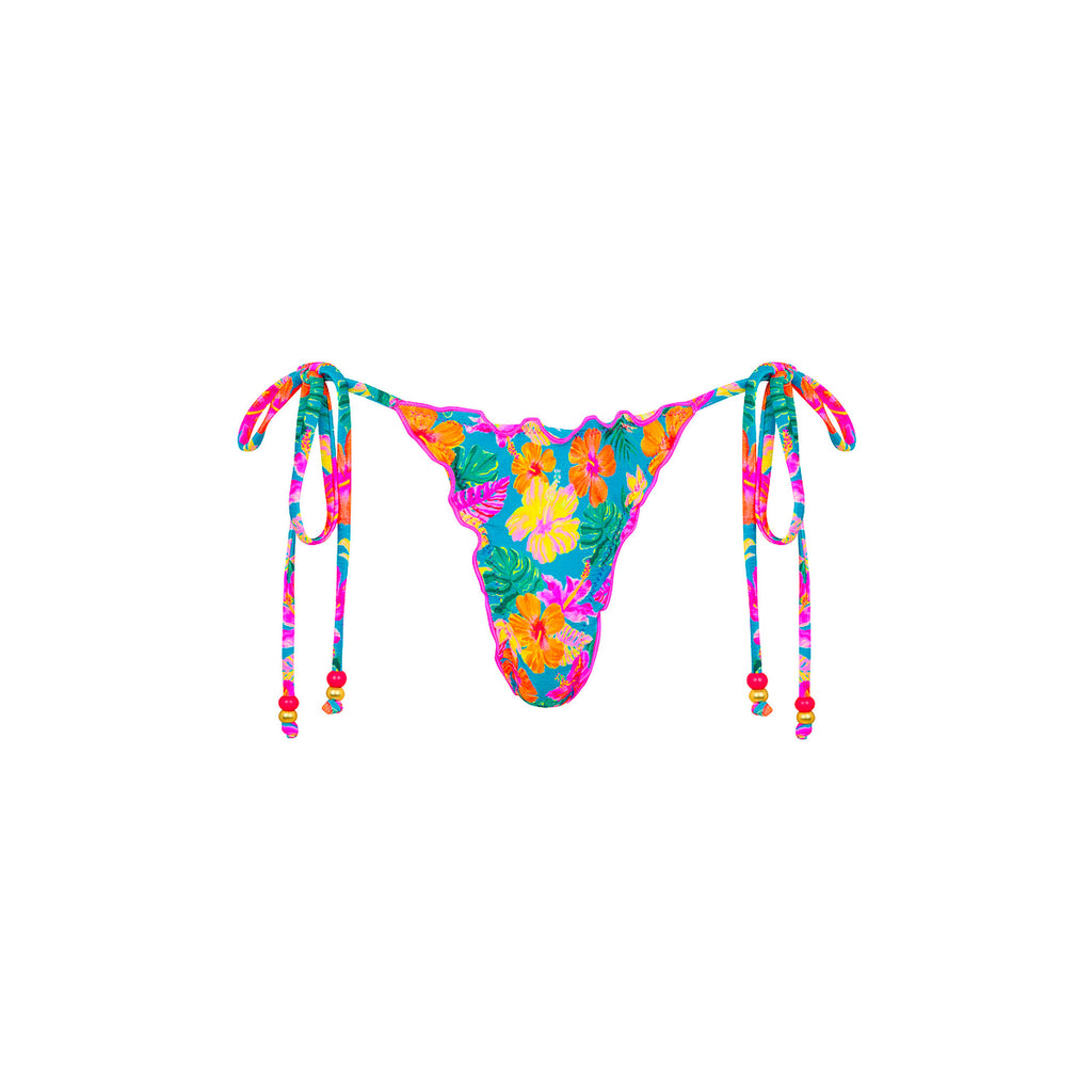 Lettuce Edge Thong Tie Bikini Bottom