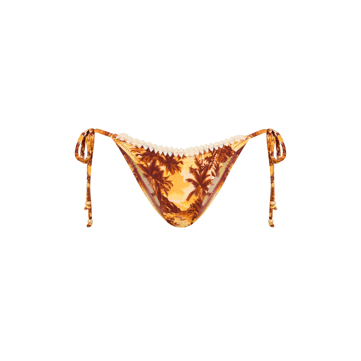 Crochet Dipped Cheeky Tie Bikini Bottom