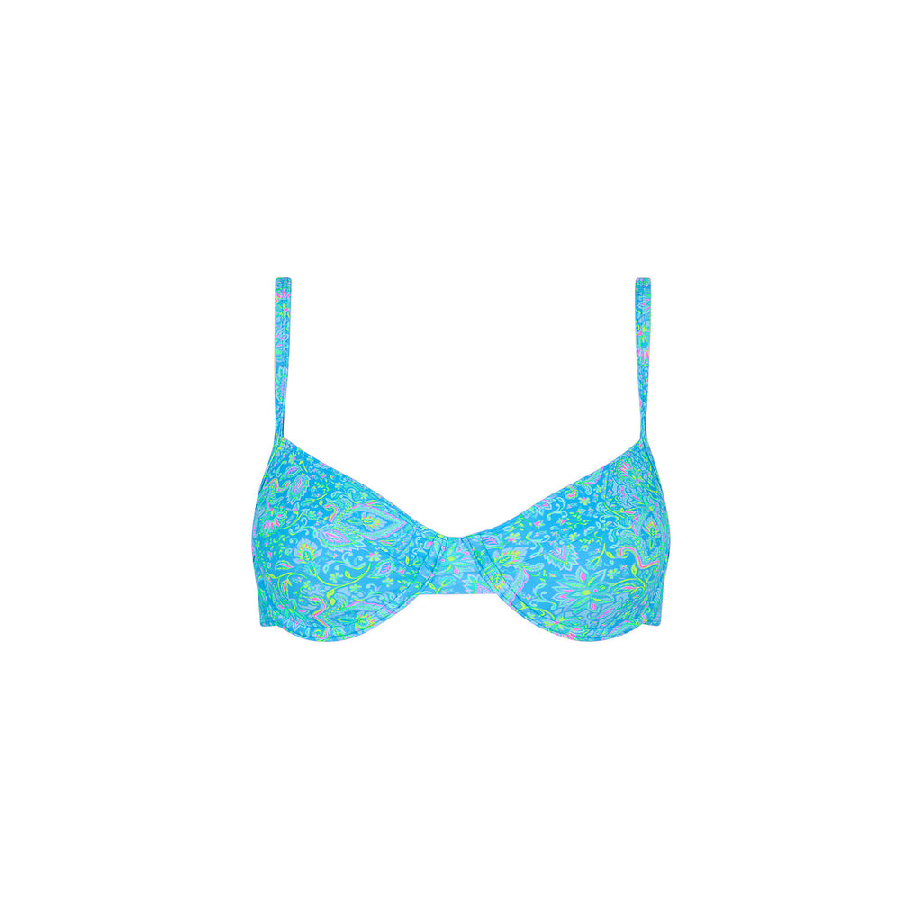 Ditzy Underwire Bra Bikini Top