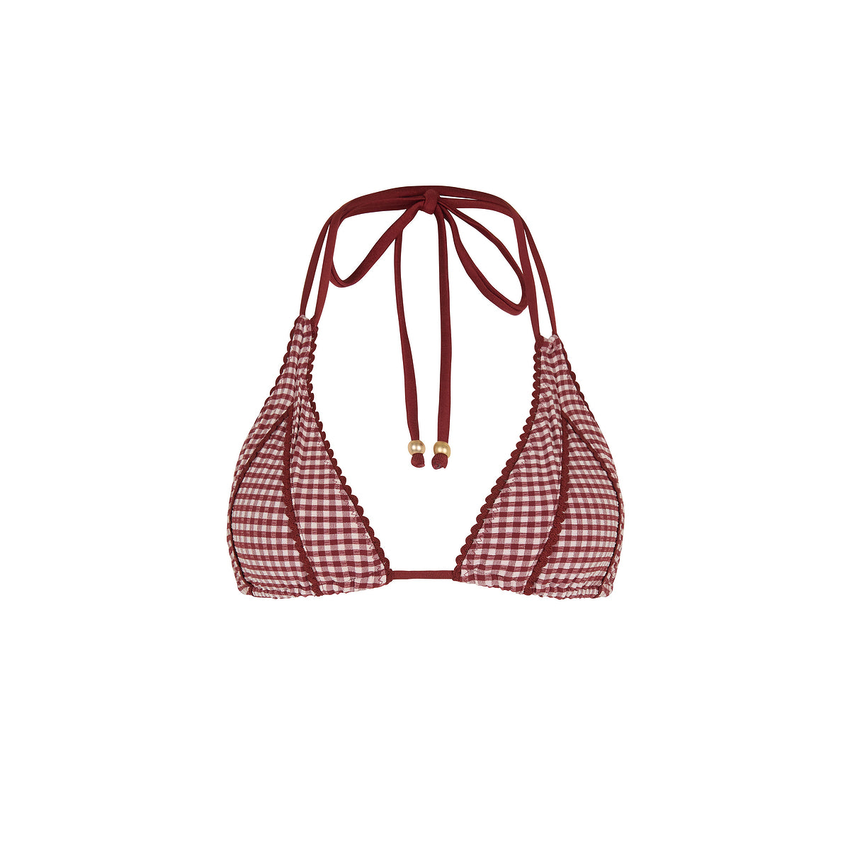 Decorative Panel Halter Bikini Top