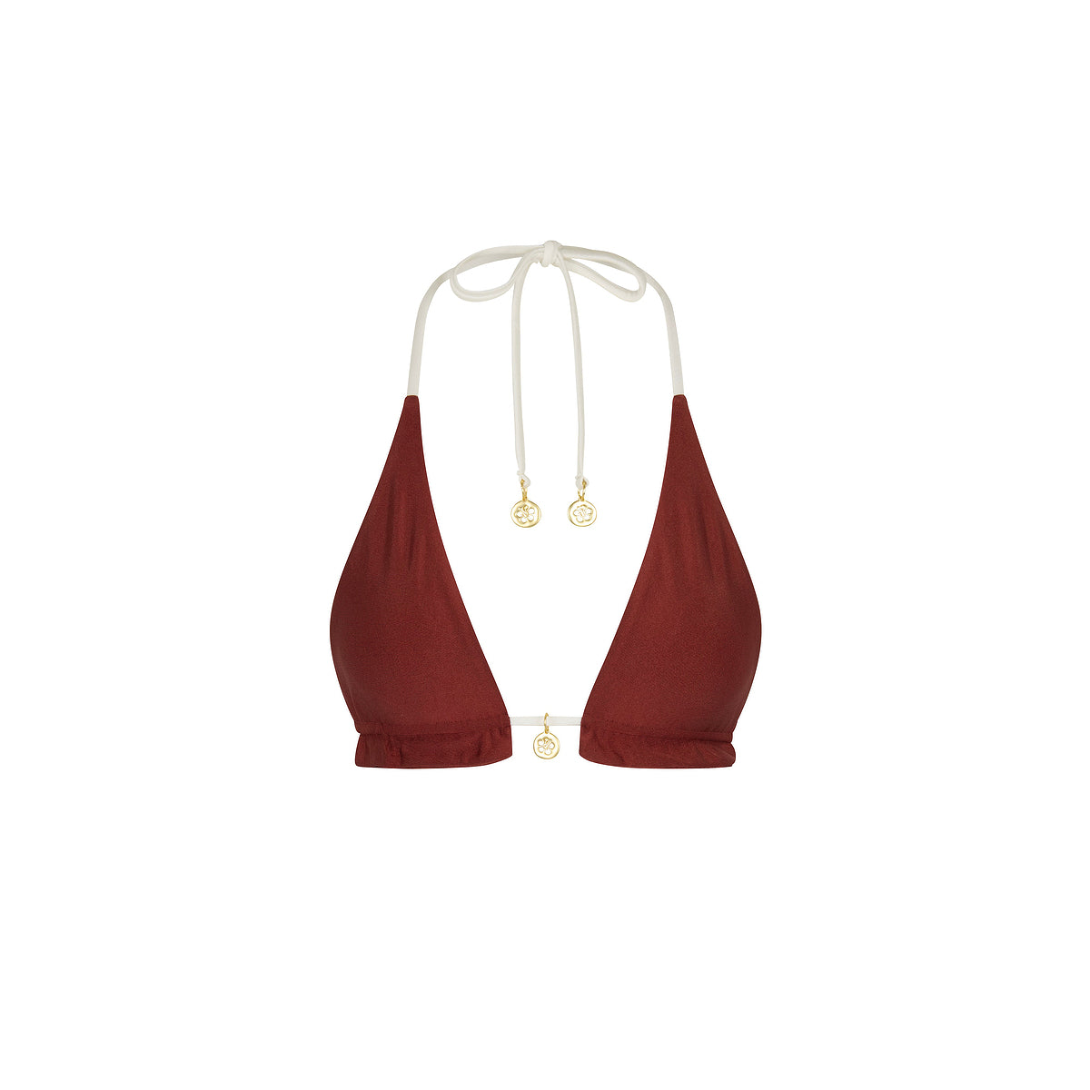 Frill Halter Bralette Bikini Top
