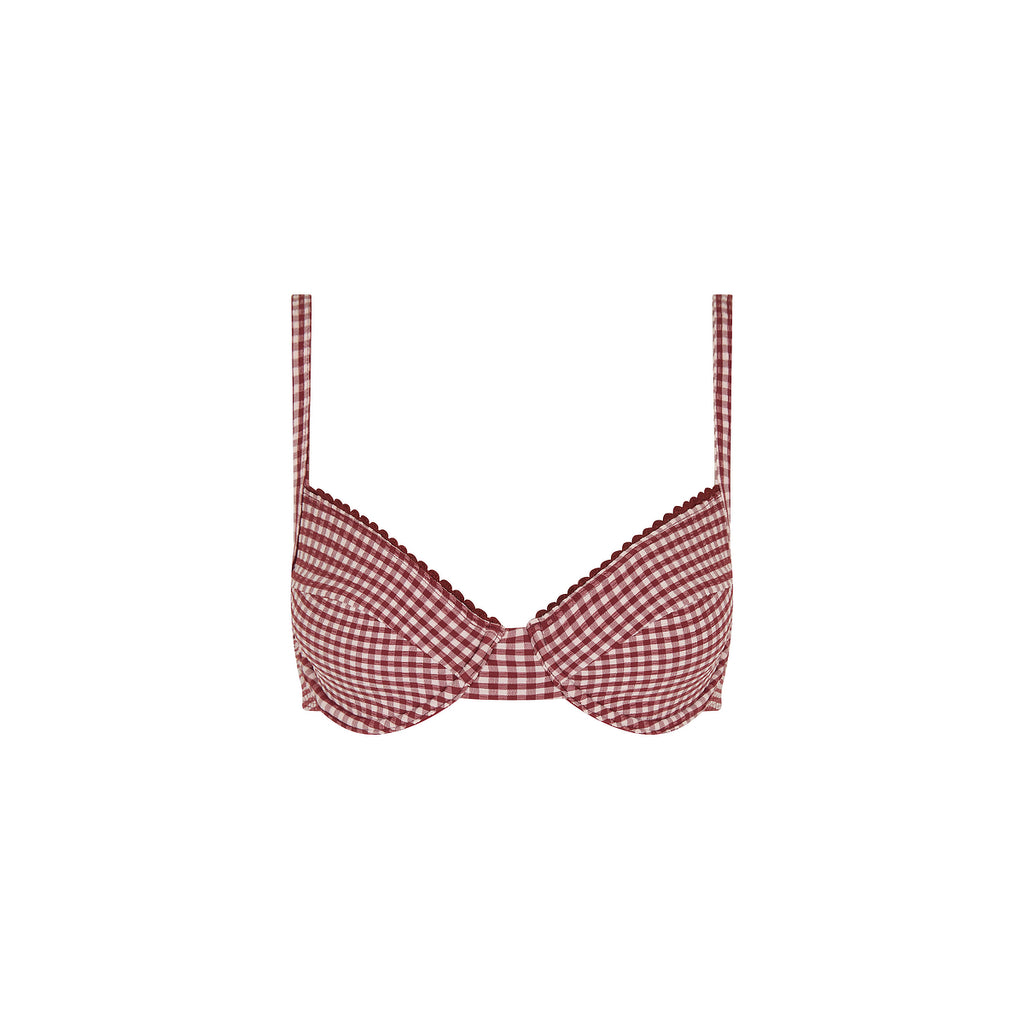 Decorative Ditzy Underwire Bikini Top