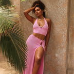Ring Side Split Maxi Skirt