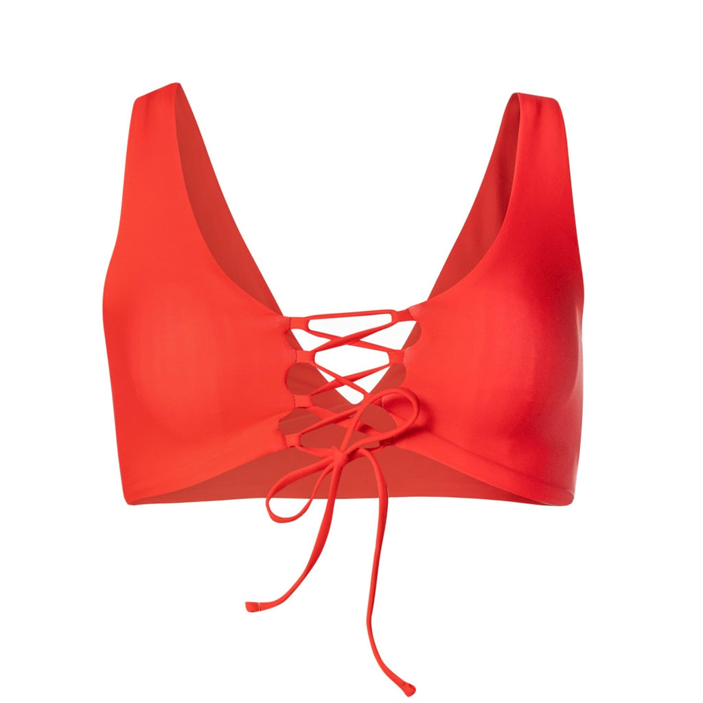 Allure Long Line Triangle Bikini Top