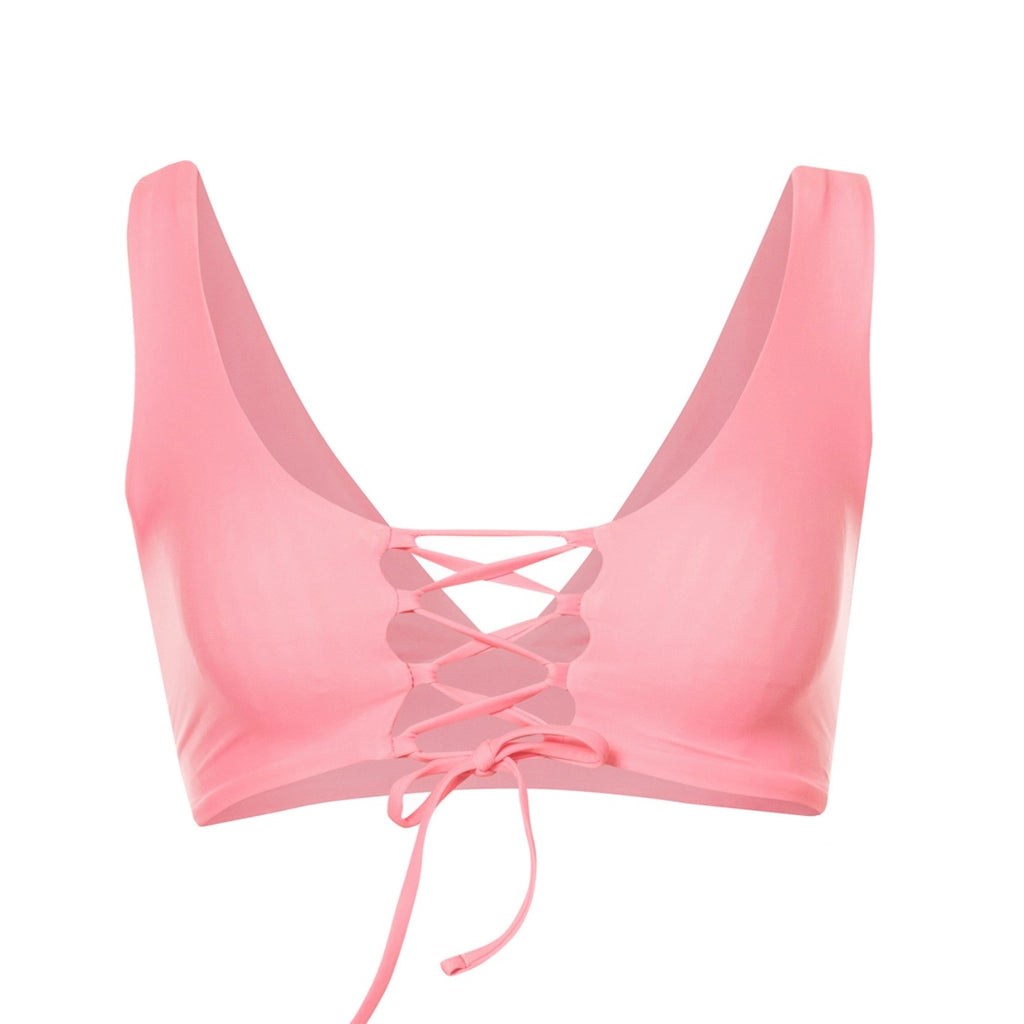 Allure Long Line Triangle Bikini Top