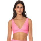 Allure Long Line Triangle Bikini Top