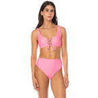 Allure Long Line Triangle Bikini Top
