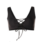 Allure Long Line Triangle Bikini Top