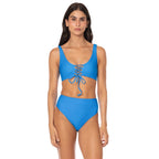 Allure Long Line Triangle Bikini Top