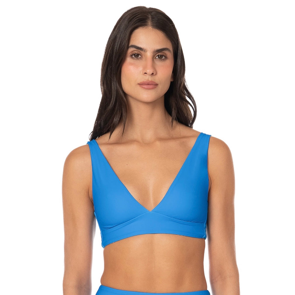 Allure Long Line Triangle Bikini Top