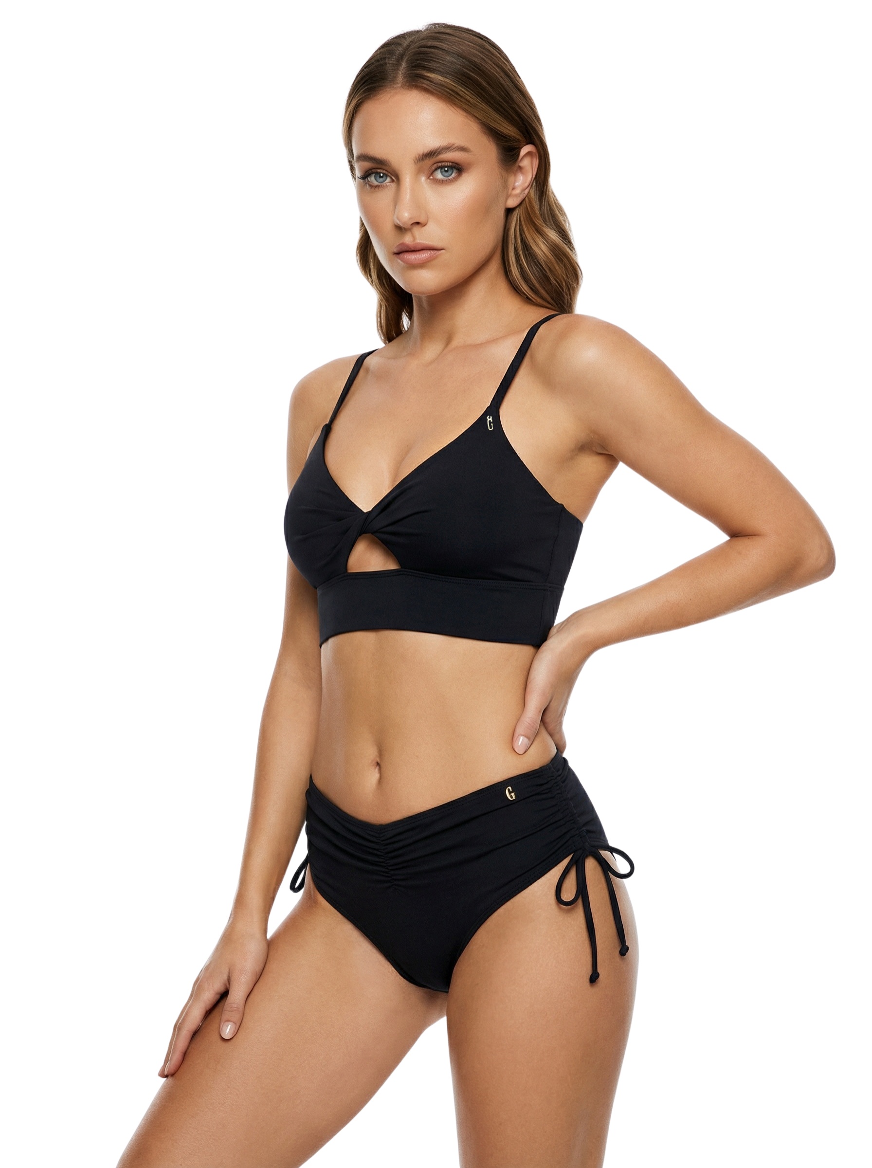 Mid-Rise Adjustable Bikini Bottom
