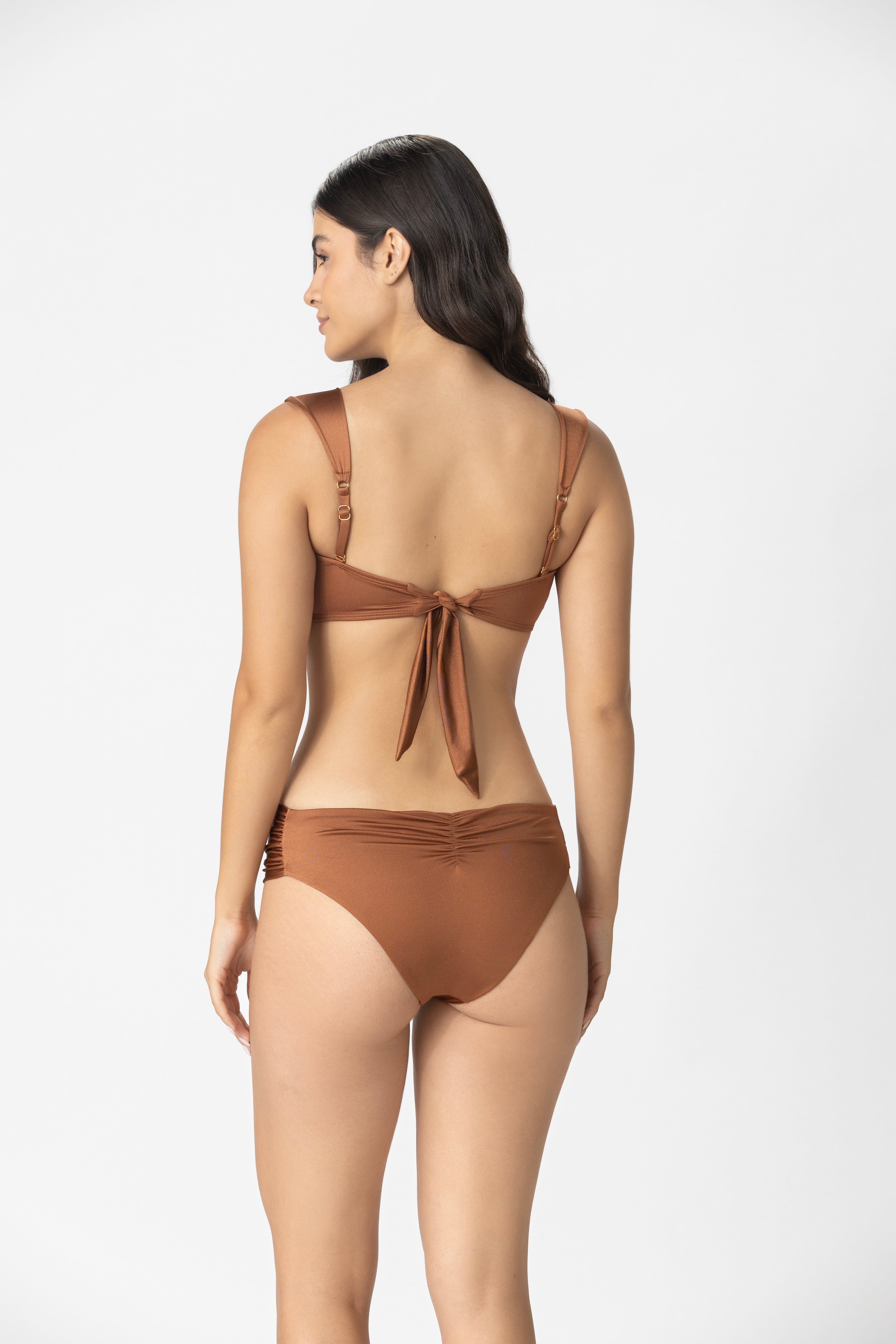 Draped Side Bikini Bottom