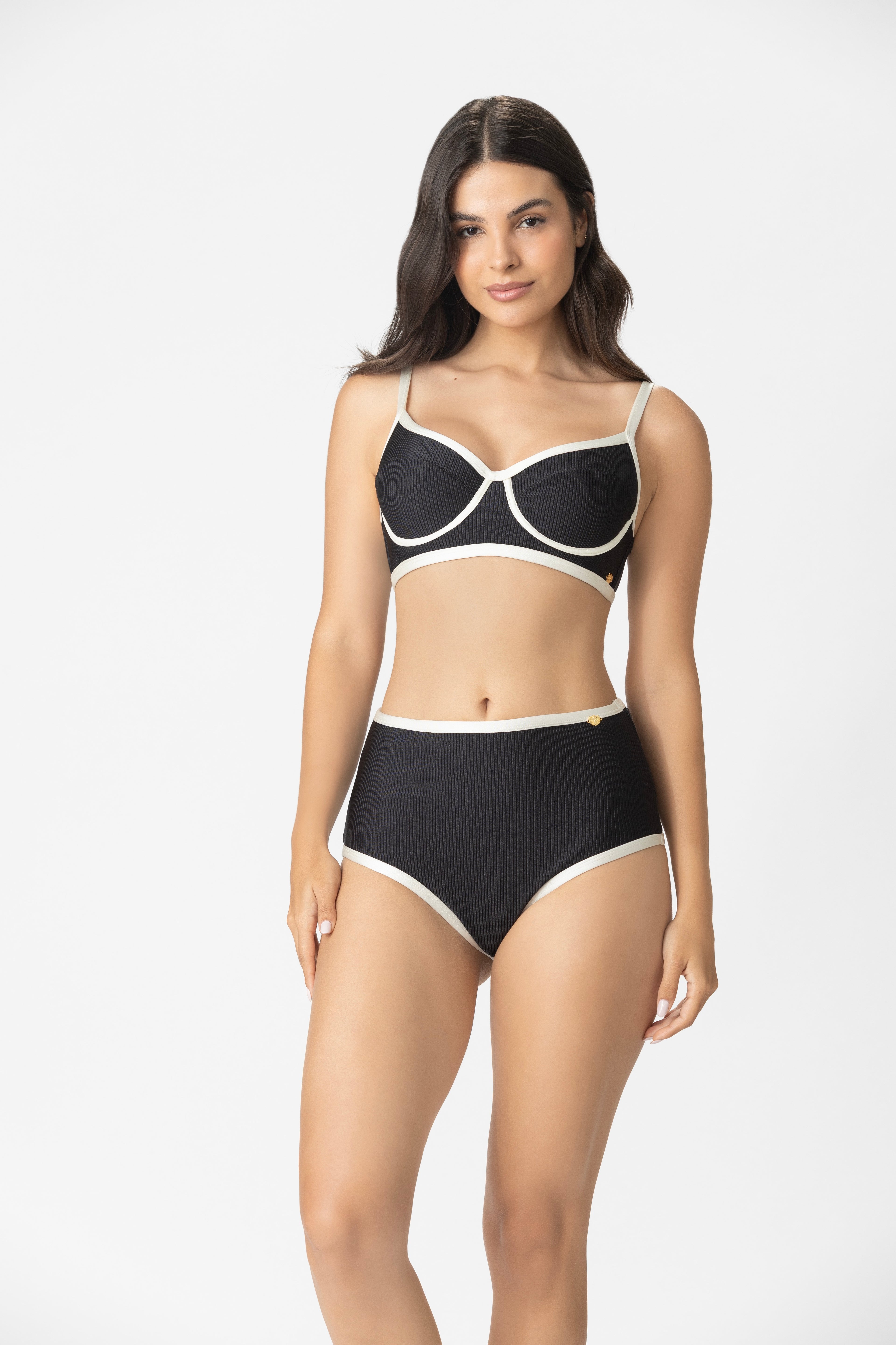 Contrast Underwire Bikini Top