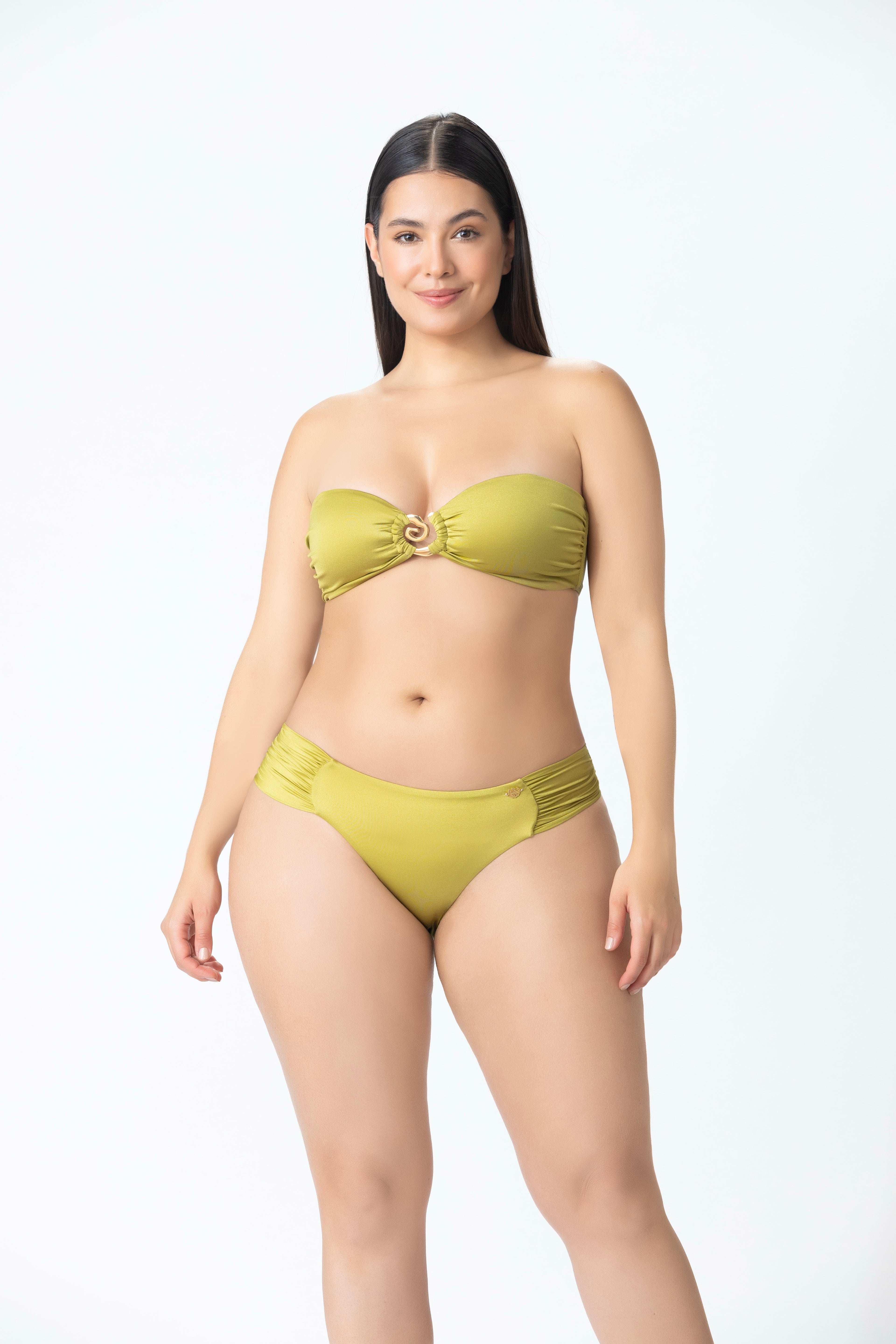 Draped Side Bikini Bottom