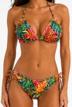 Tropicana Beaded Ruffle Bikini Set