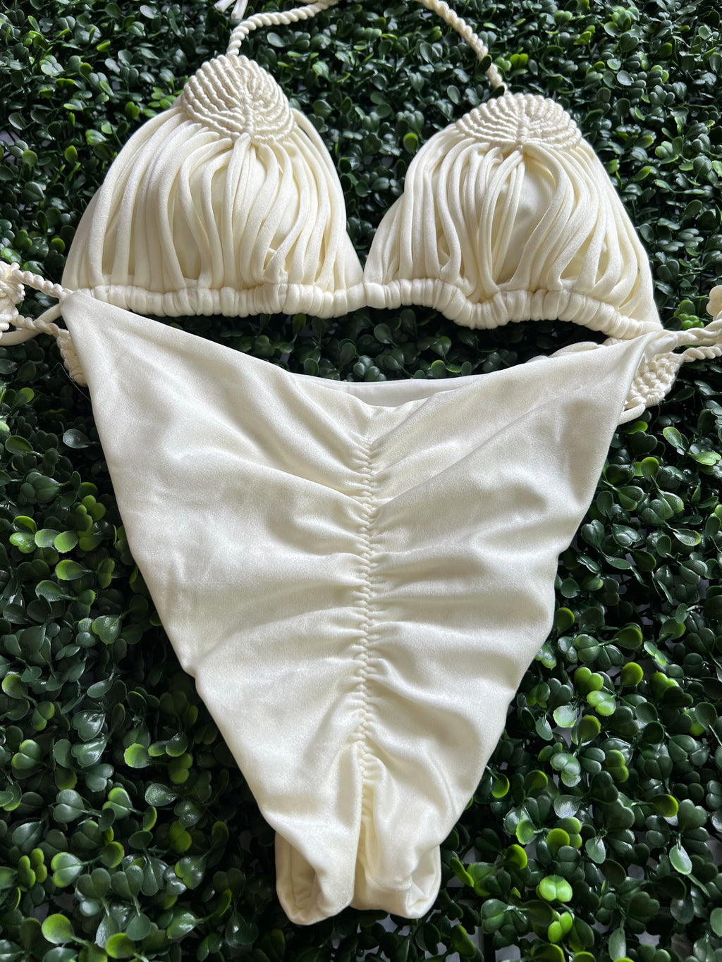 Macrame Swimwear Embroidered Design with Removable Cup Bra9