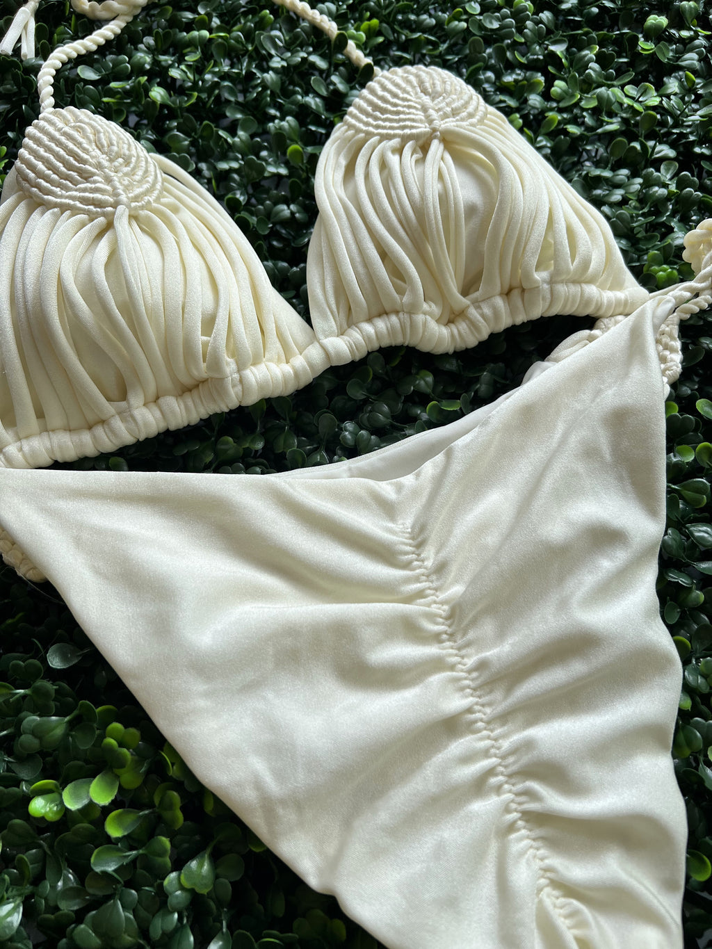 Macrame Swimwear Embroidered Design with Removable Cup Bra7