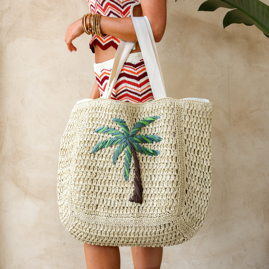 Straw Beach Tote Bag
