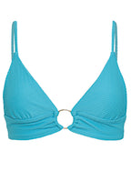 Shine Long Line Triangle Bikini Top