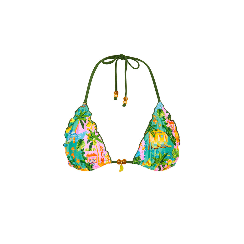 Lettuce Edge Bralette Bikini Top