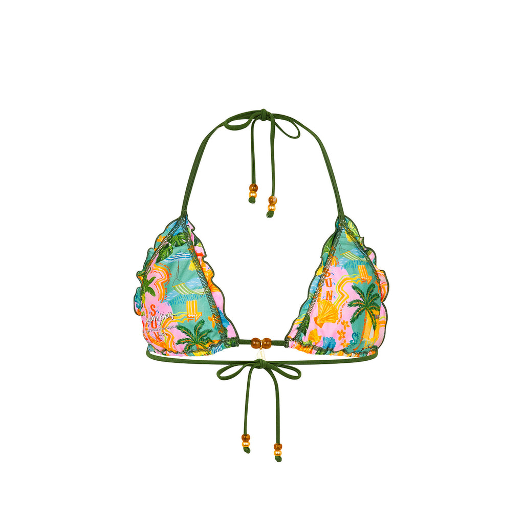 Lettuce Edge Bralette Bikini Top