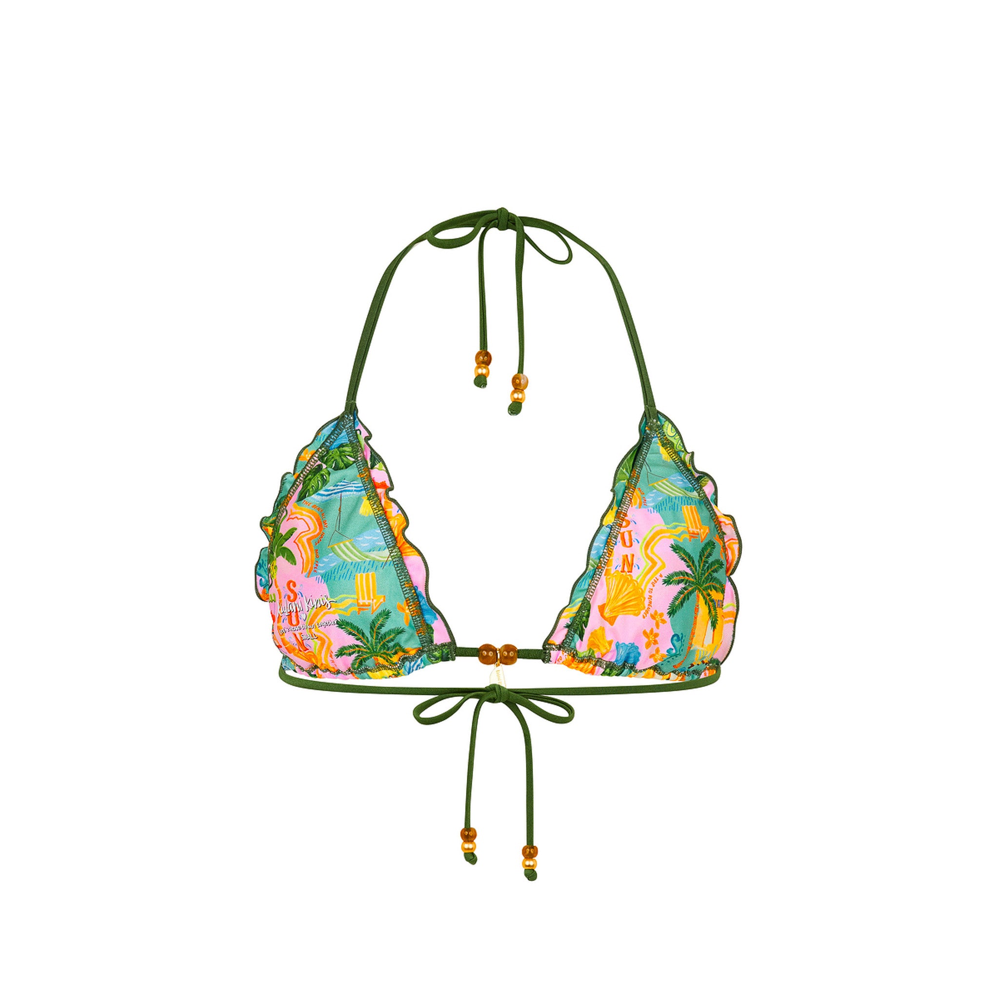 Lettuce Edge Bralette Bikini Top