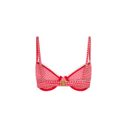 Scallop Crochet Underwire Bra Bikini Top