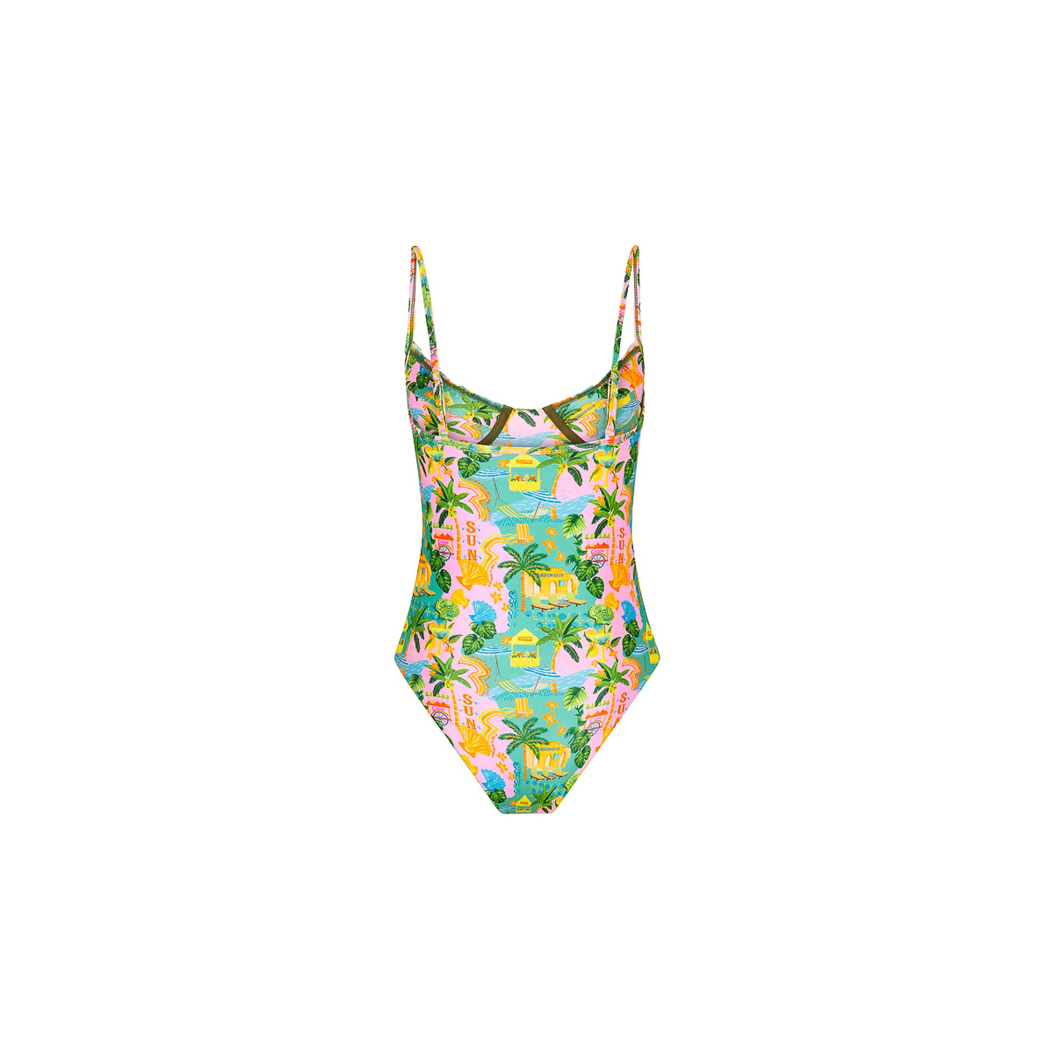 Double Ruffle Underwire One Piece