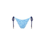 Shirred Dipped Cheeky Tie Bikini Bottom