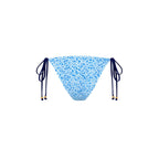 Shirred Dipped Cheeky Tie Bikini Bottom