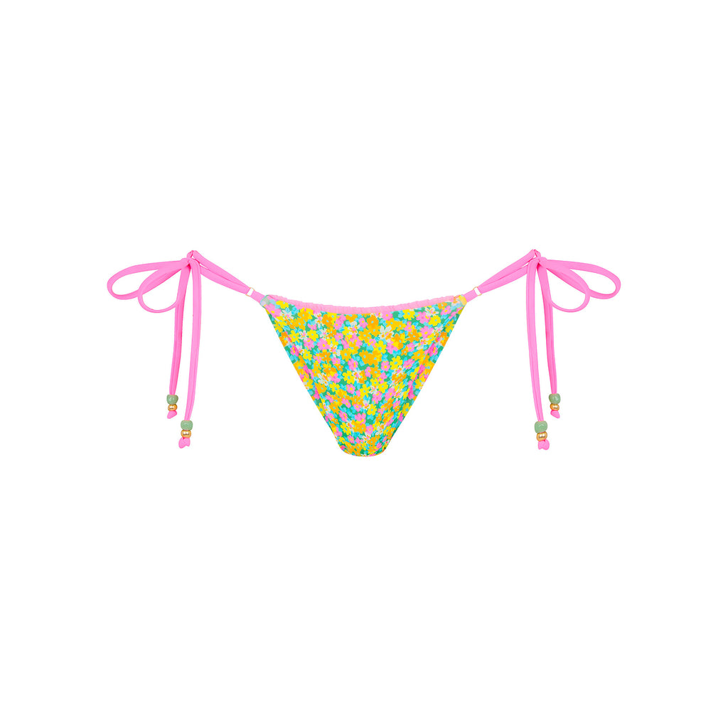 Decorative Thong Tie Side Bikini Bottom