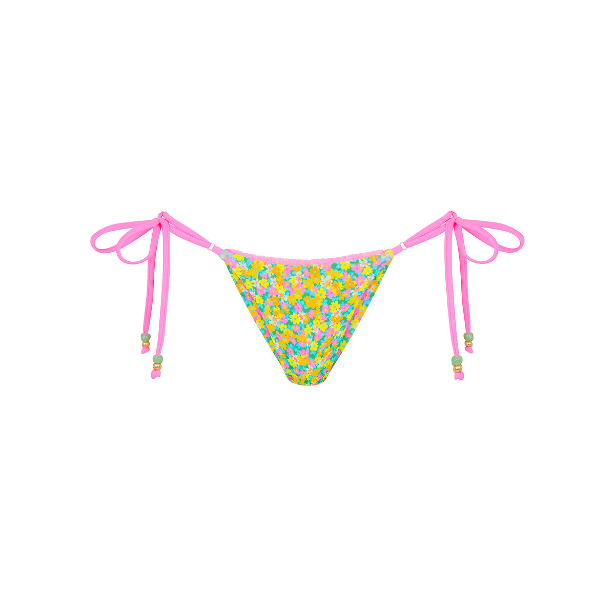 Decorative Thong Tie Side Bikini Bottom