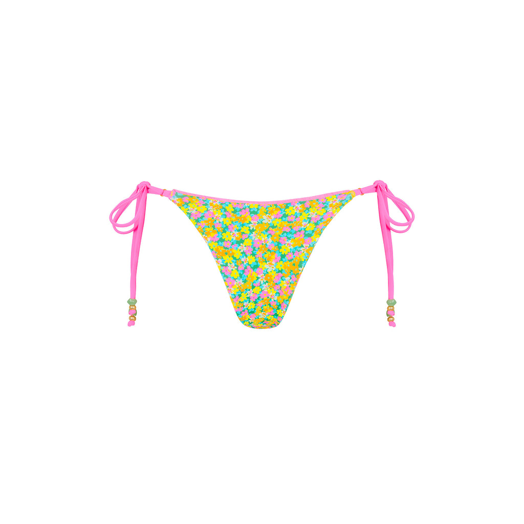 Decorative Thong Tie Side Bikini Bottom