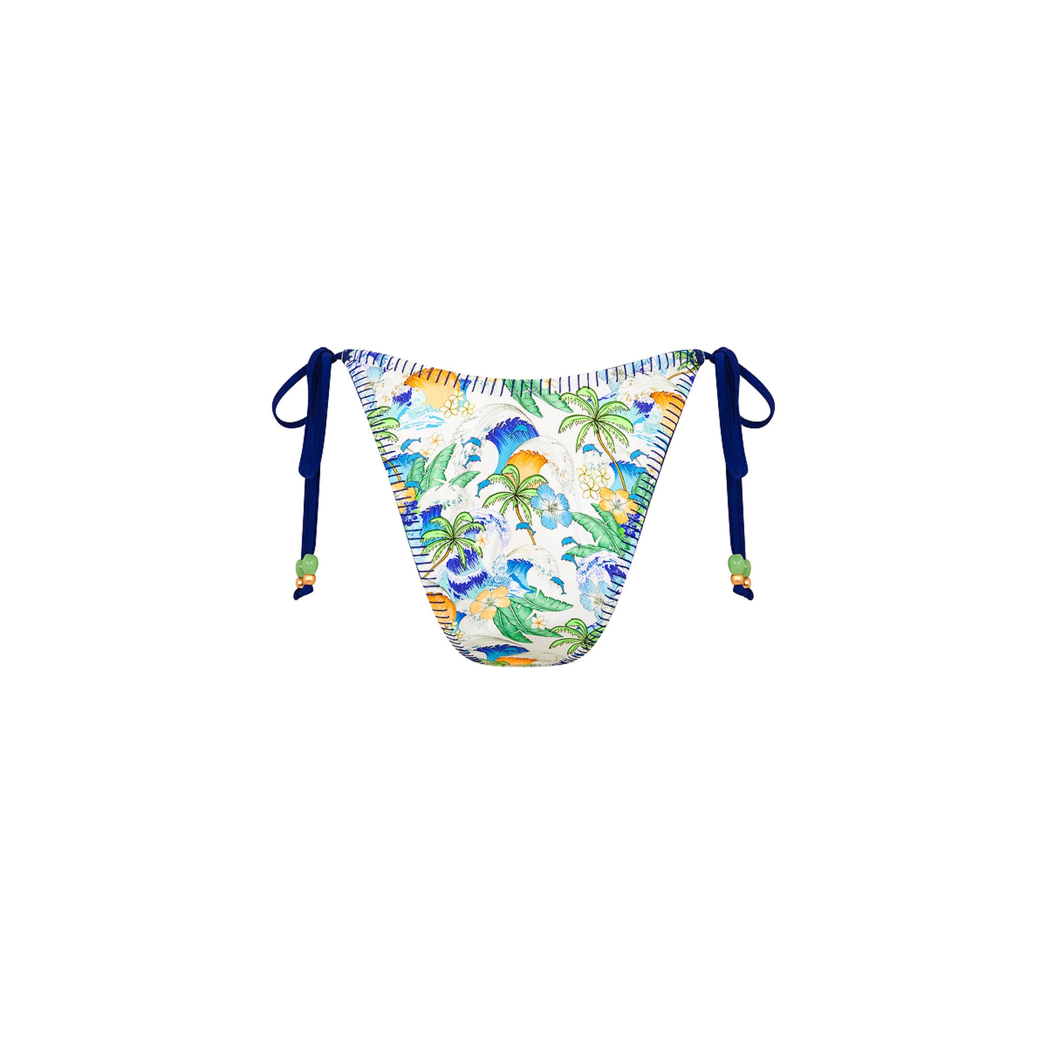 Lace Stitch Ring Tie Bikini Bottom