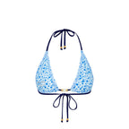 Shirred Triangle Bikini Top