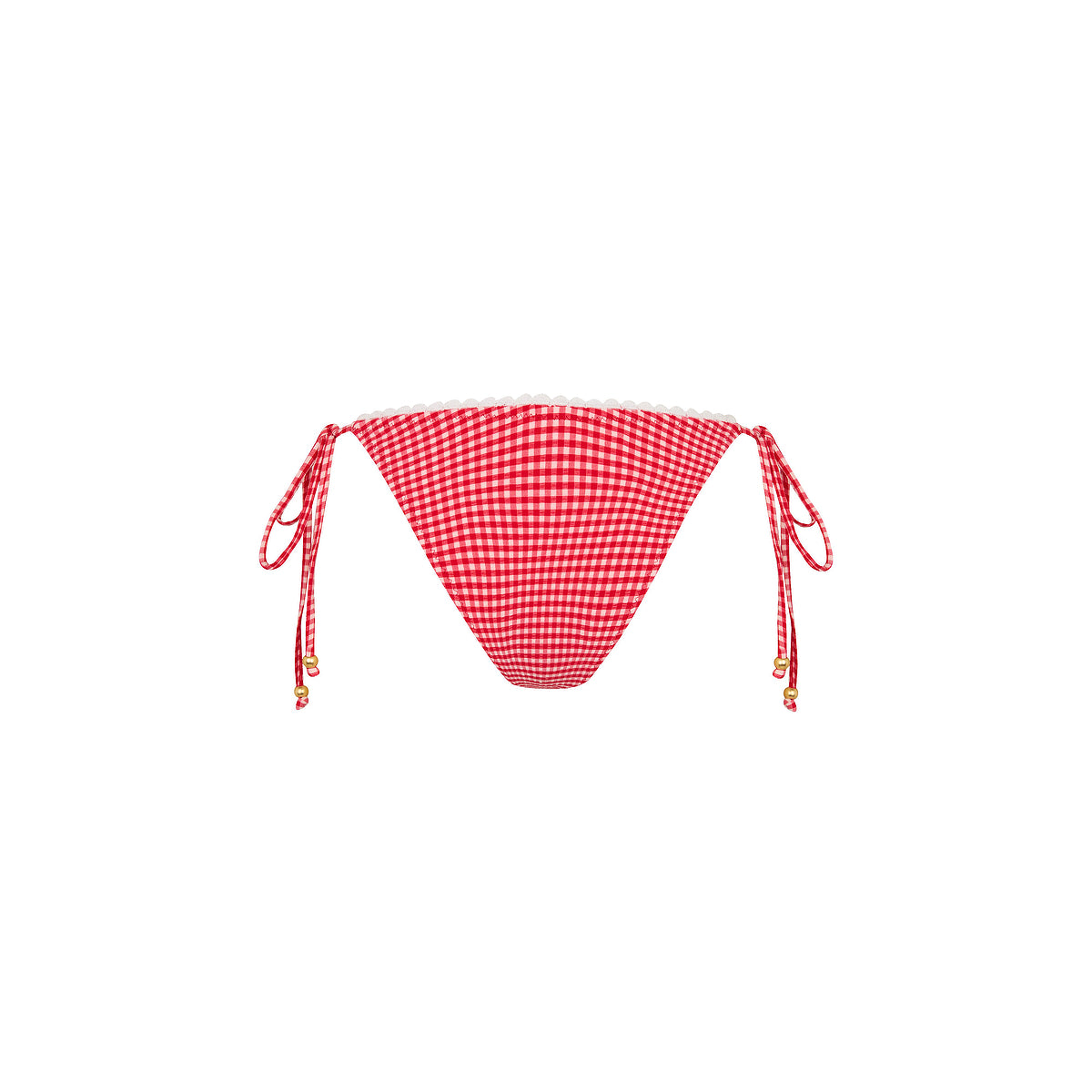 Scallop Crochet Cheeky Tie Bikini Bottom
