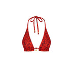 Frill Halter Bralette Bikini Top